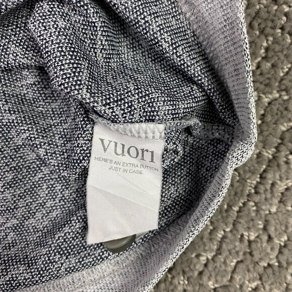 Vuori Polo Shirt Men's Medium Gray Heather Ace Golf Preppy Performance Pique - Picture 7 of 11